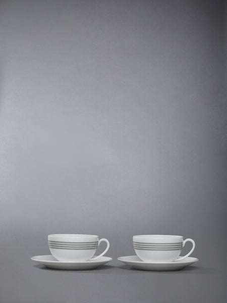 LIMOGES PORCELAIN 4-BAR HAVILAND TEA TIME SET WHITE