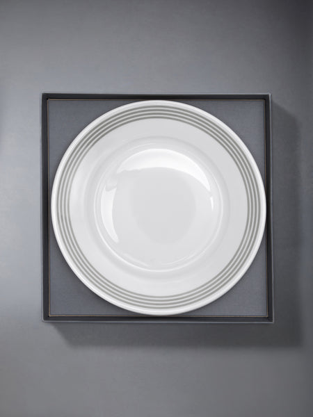 LIMOGES PORCELAIN 4-BAR HAVILAND TEA TIME PLATES SET WHITE
