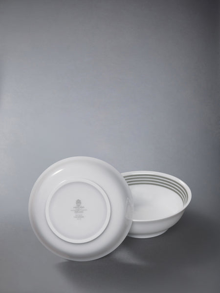 LIMOGES PORCELAIN 4-BAR HAVILAND BOWL SET WHITE