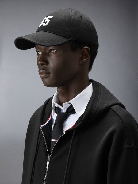 COTTON TWILL BROWNE 65 BASEBALL CAP BLACK
